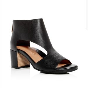 Womens Charlene Block Heel Bootie Sandals